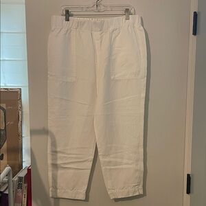 Banana Republic Women's White Cropped Pants